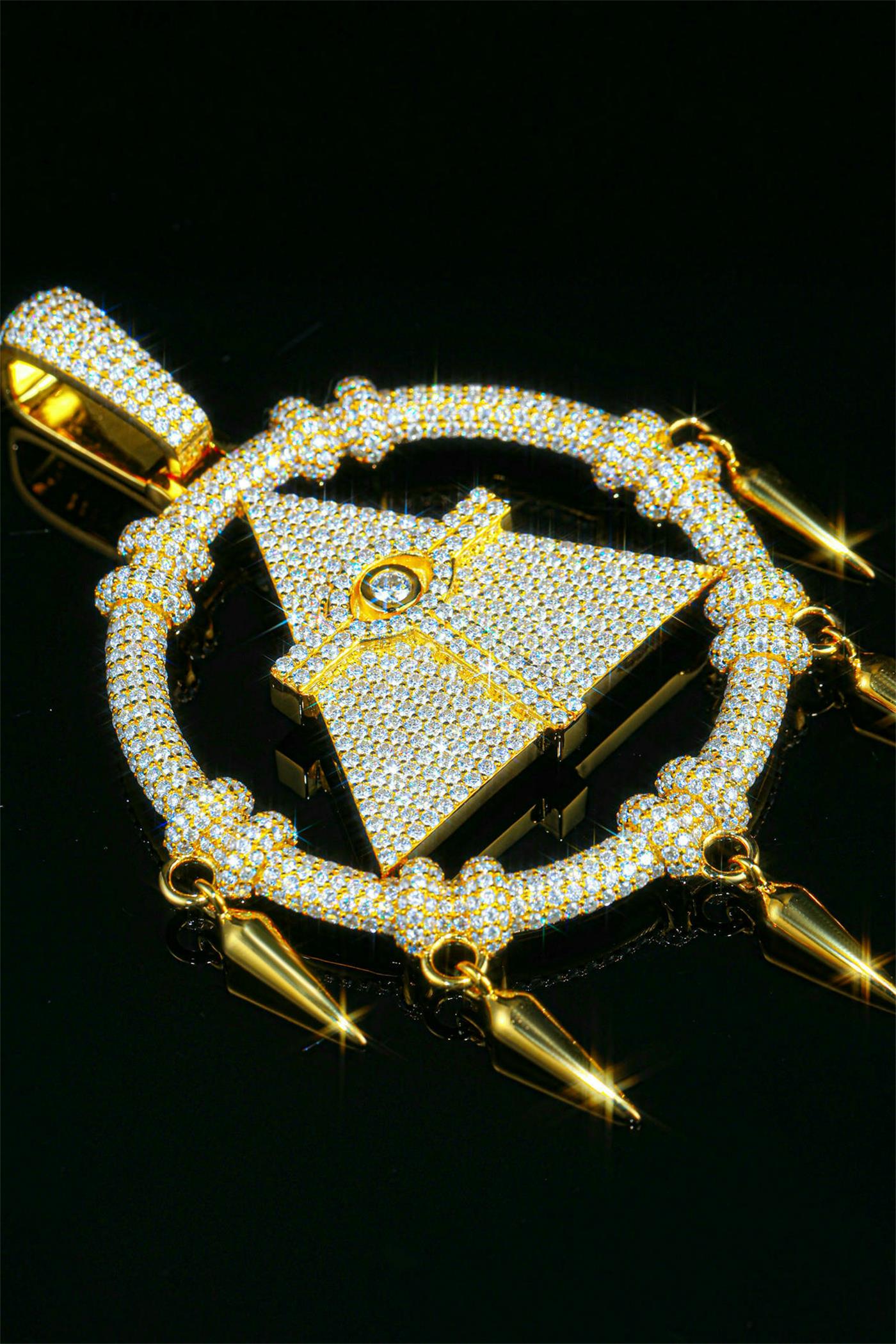 Triangle geometric figure pendant